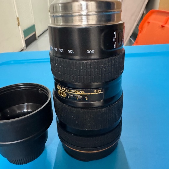 Cute Black Camera Lens Coffee Thermos - Picture 5 of 10